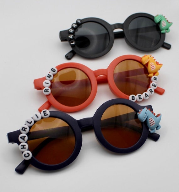 4er Set Kinder-Sonnenbrillen - UV-Schutz Mit Lustigen Designs | Für Strand & Urlaub