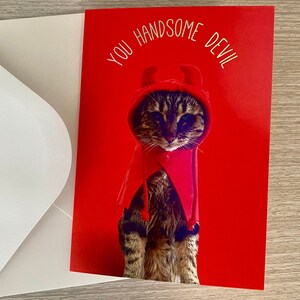 Tu hermosa tarjeta de felicitación Devil Cat
