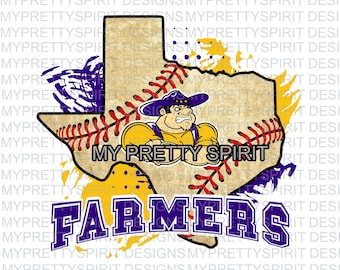 Farmersville Farmers Baseball Texas PNG