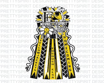 Edcouch Elsa Yellowjackets Homecoming Mum PNG