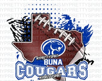 Buna Cougars Football Texas PNG