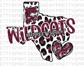 Onalaska Wildcats Cheetah Texas PNG