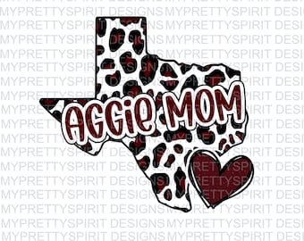 Texas Aggie Mom Cheetah Texas PNG