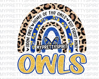 Odem Owls Rainbow PNG