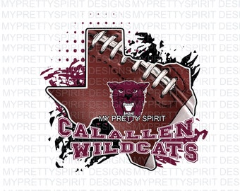 Calallen Wildcats Football Texas PNG