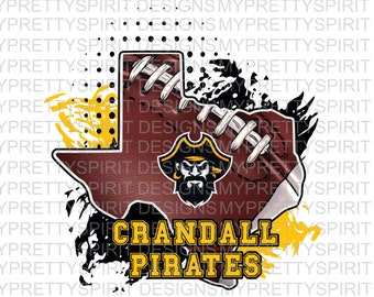 Crandall Pirates Football Texas PNG