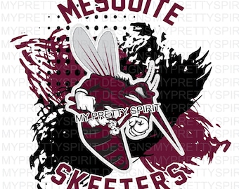 Mesquite Skeeters Splatter Logo PNG