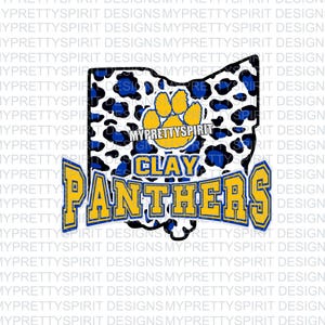 Clay Panthers Cheetah Ohio PNG