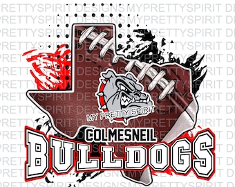 Colmesneil Bulldogs Football Texas PNG