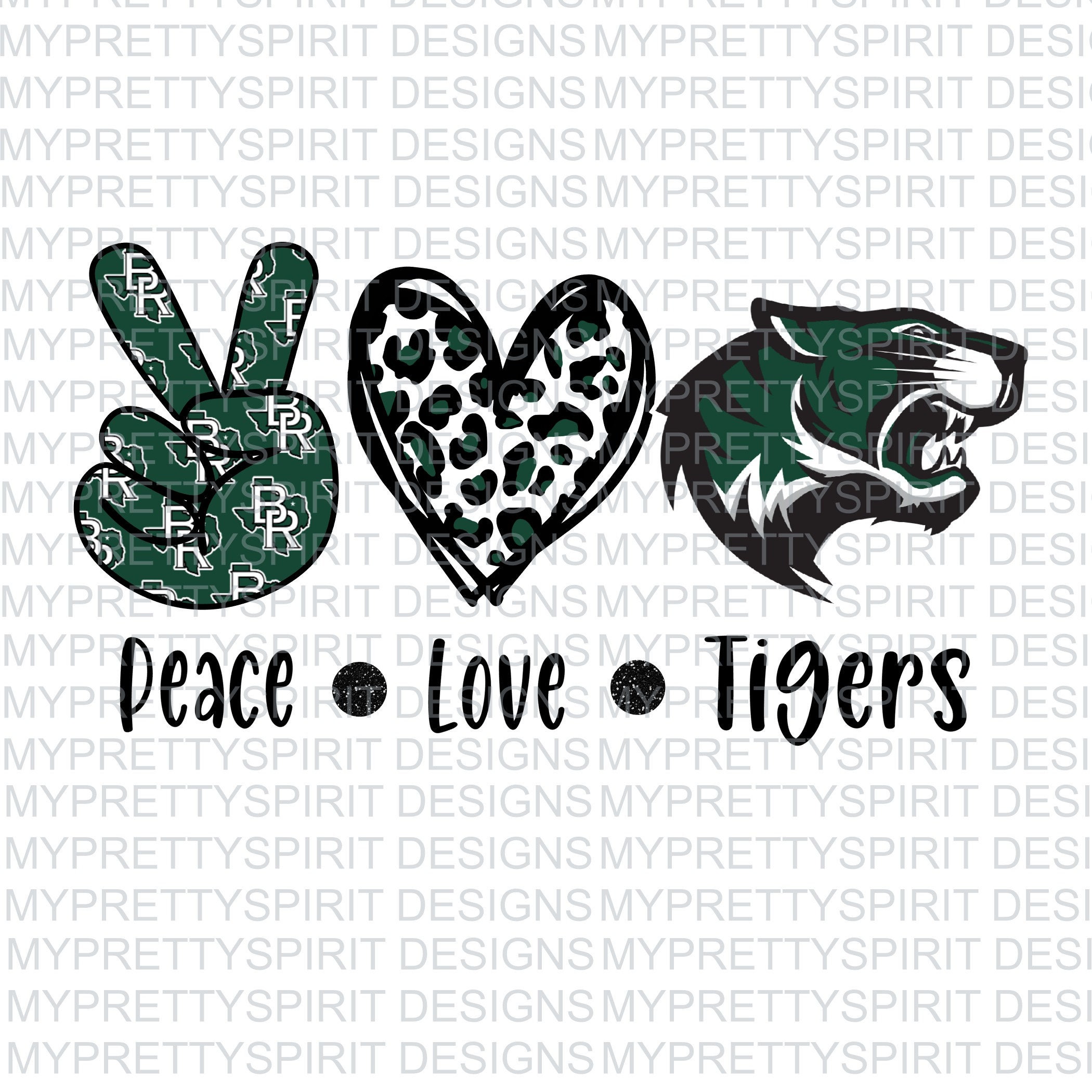 Peace Love Tigers - Etsy