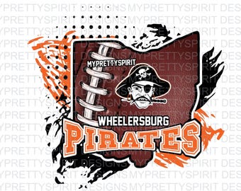 Wheelersburg Pirates Football Ohio PNG