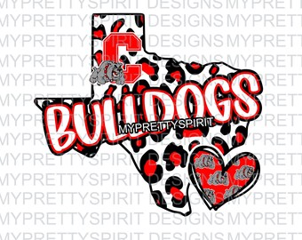 Coahoma Bulldogs Cheetah Texas PNG