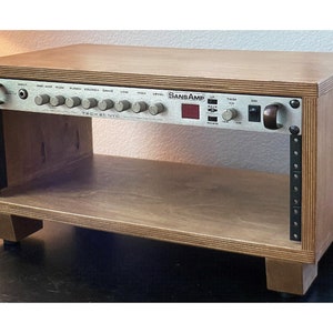 4U Wood Studio Rack, Audio Rack, Stereo Cabinet, Rackmount, Rack Gear ...