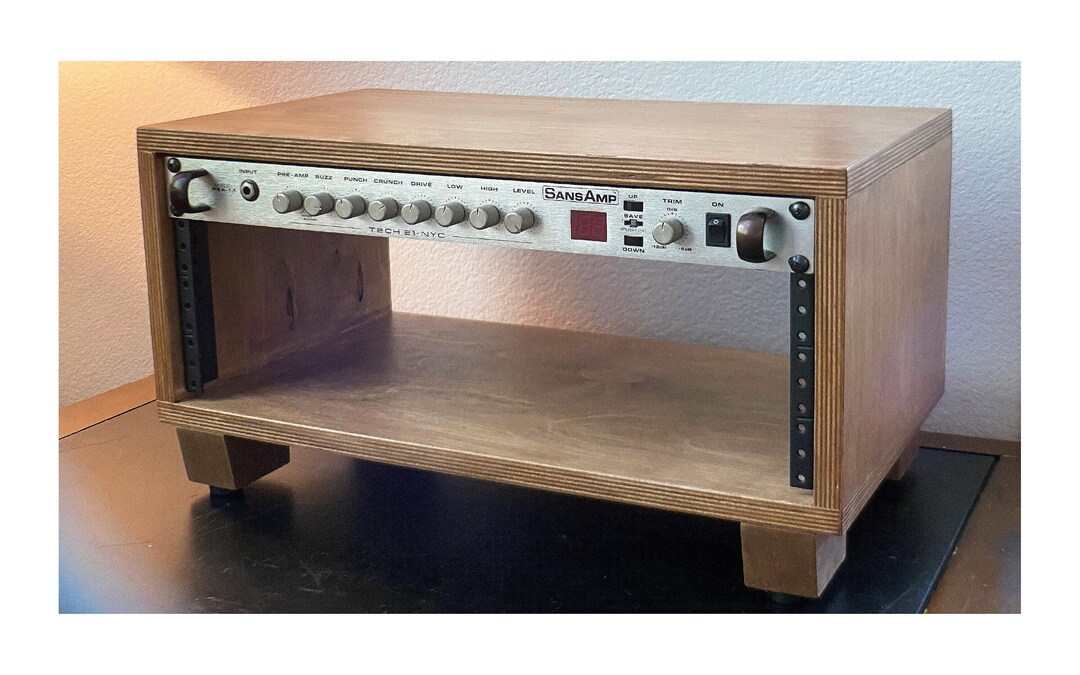 4U Wood Studio Rack, Audio Rack, Stereo Rackmount, Rack Gear