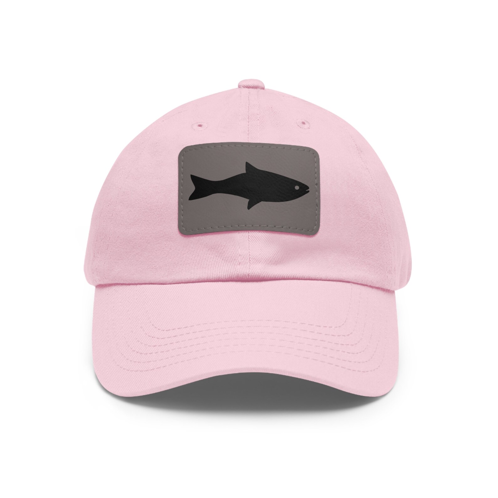 Cap With Fish Fish Hat With Leather Patch- Fishing Hat Dad Cap Baseball Cap Gift for ...