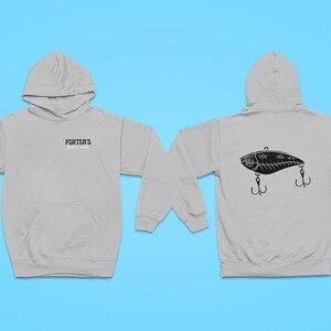 Porter&#39;s Bait & Tackle Hooded Sweatshirt- Unisex Hooded Sweatshirt, Fishing Sweatshirt, Gift for Him for Her, Men&#39;s Women&#39;s Sweatshirt, Lure