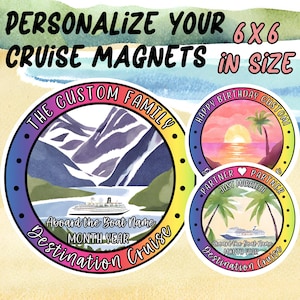 Personalized Cruise Door Magnets, Cruise Door Decorations, Family Cruise Custom, Cruise Magnet Door, Cruise Magnets, Cruise Ship Magnets