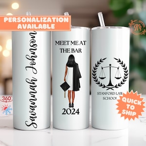 Law School Graduation Gifts, Lawyer Graduations Meet Me at the Bar Tumbler Law Student Gift