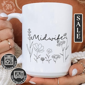 Midwife Mug, Custom Midwife Coffee Mug for Midwife Gifts Personalized Midwife Thank You Gifts Midwifery Week Gifts Midwife Students Gifts