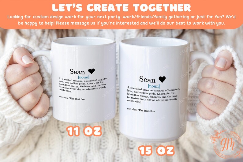 a person holding two coffee mugs in their hands