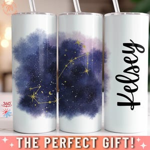 Scorpio Tumbler For Fall Birthday, Zodiac Sign Tumbler Constellation Tumbler Scorpio Travel Cup Astrology Sign Horoscope Tumbler Astrology