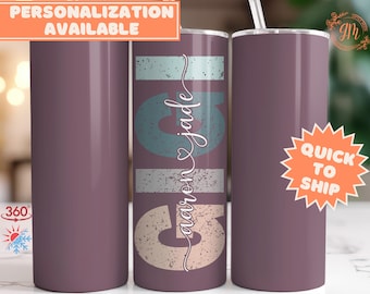 Personalized Gigi Tumbler. Grandma Gift for Mother's Day Custom Gigi Tumbler with Custom Kid's Names from grandkids Gigi Birthday Gifts