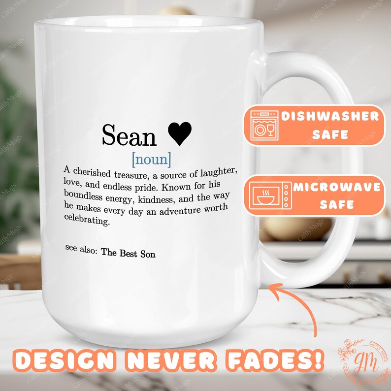 a white coffee mug with a poem on it