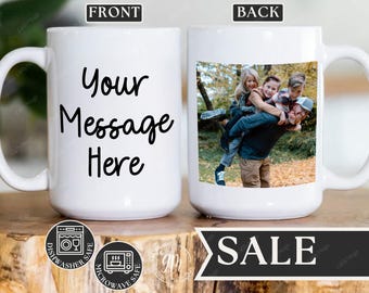 Photo Mug for Dad, Personalized Dad Picture Mug from Kids Father's Day Gift Coffee Mug Custom Picture Mug for Dad Father Picture Coffee Cup