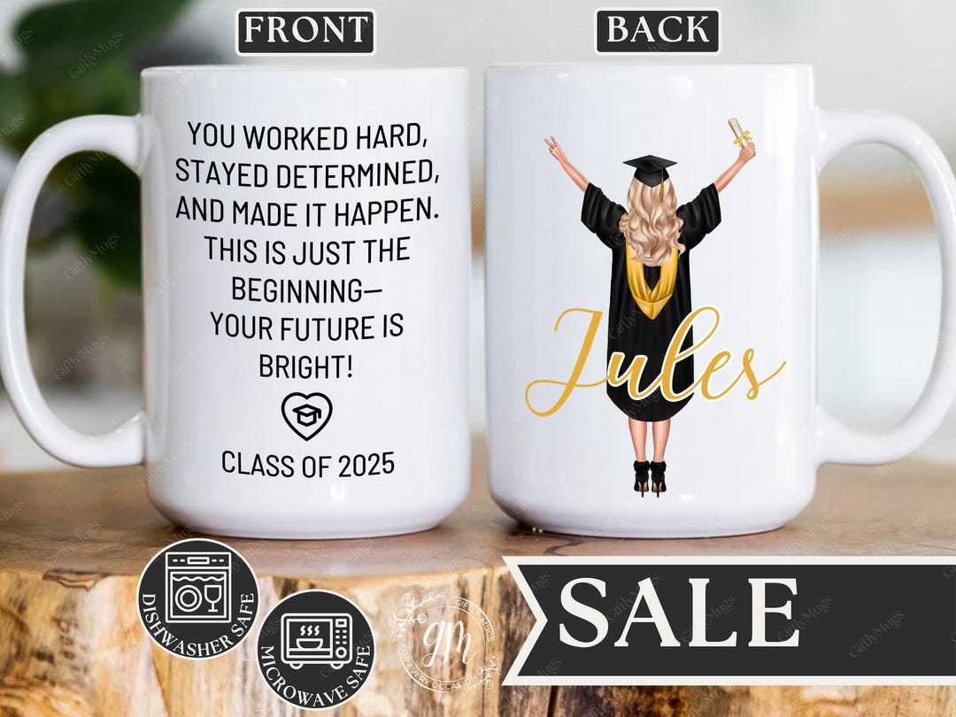 Graduation Mug, College Graduation Gift, Personalized Graduation Name ...