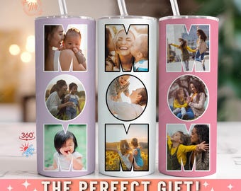 Personalized Mom Photo Tumbler: Mother's Day Keepsake Cup