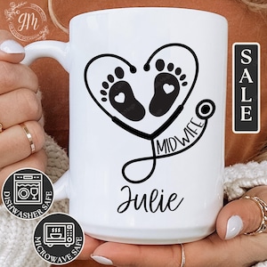 Midwife Mug, Midwife Coffee Mug Midwife Graduation Gift Labor and Delivery Gifts for Midwifery Mug Week Home Birth Gifts for Birth Workers