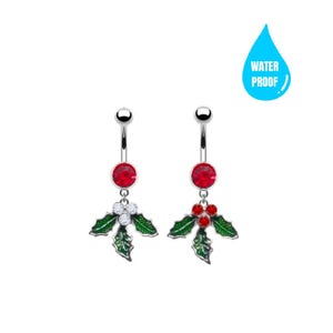 Mistletoe Belly Ring - Waterproof