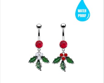 Mistletoe Belly Ring - Waterproof