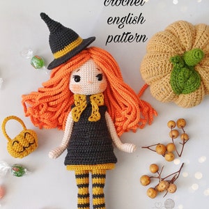 HEKATE, Amigurumi Witch Doll Crochet Pattern, Halloween Crochet, Hallowen Gift, Instant Download English PDF Pattern