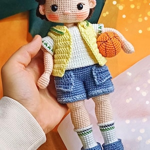 Amigurumi virkad dockamönster: Allen Baby Toy (PDF-mönster)