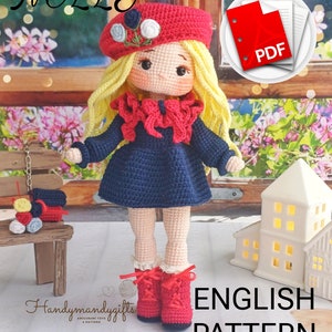 Nelly Doll Crochet Pattern: Amigurumi Toy Tutorial (PDF)
