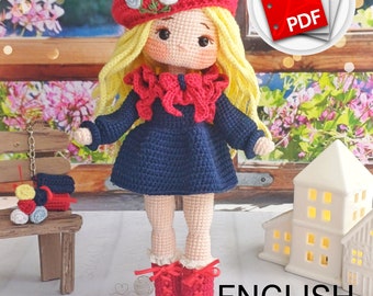 Nelly Doll Häkelanleitung: Amigurumi Spielzeug Anleitung (PDF)
