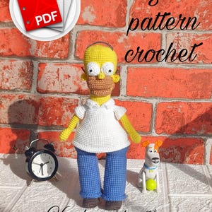 Homer Doll Tutorial I Amigurumi Crochet Pattern I Your Kid's Best Toy Friend I  Printable PDF