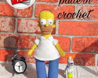 Homer Doll Amigurumi Crochet Pattern: Kid's Toy (PDF Pattern)