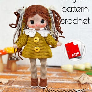 Mila Doll Crochet Pattern: Amigurumi Toy Tutorial (PDF)