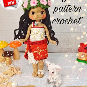 Samouczek na temat lalki Moana 2 I Wzór na szydełkowanie Amigurumi I Najlepszy przyjaciel zabawki Twojego dziecka I Wydrukowany plik PDF