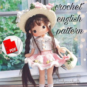 Flower Doll Tutorial I Amigurumi Crochet Pattern I Der beste Spielzeugfreund Ihres Kindes I Printable PDF