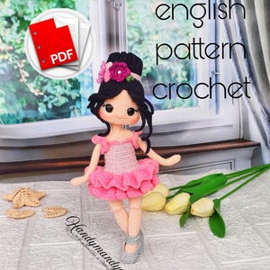 Samouczek na lalkę Marie I Wzór na szydełkowanie Amigurumi I Najlepszy przyjaciel zabawki Twojego dziecka I Wydrukowany plik PDF