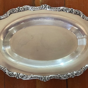 Antique Old English by Poole Silver Tray/Platter