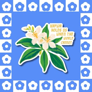 Sticker Kapwa nous tient debout - Fleur de sampaguita solidaire, vinyle d'entraide, culture philippine philippine philippine, phrases d'Ingat