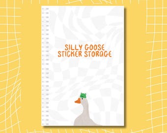 Silly Goose Sticker Storage Book – A5 Reusable Sticker Album