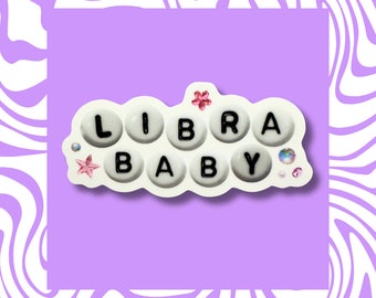 Libra Baby Vinyl Sticker – Zodiac Astrology Decal