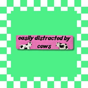 Cows - Bumper Sticker / Laptop Decal / Vinyl / Waterproof Sticker