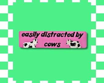 Cows - Bumper Sticker / Laptop Decal / Vinyl / Waterproof Sticker