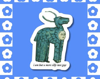 Silly Wee Guy Sticker – Funny Medieval Meme, Matte Vinyl Decal